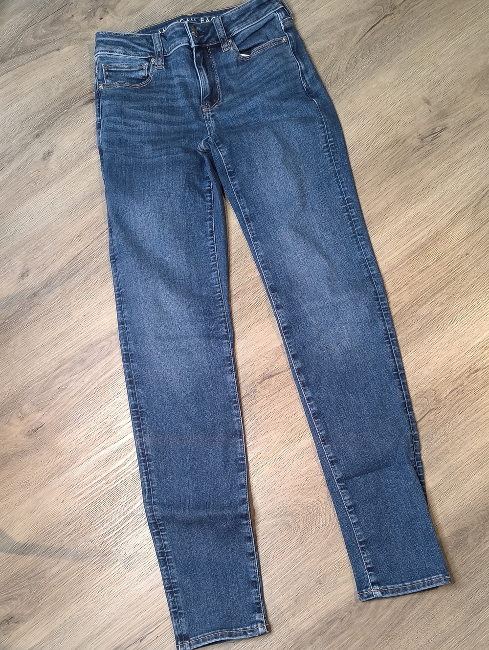 S1131 Skinny w/31" Inseam👖Next Level Stretch American Eagle Women's Size 0 Jean